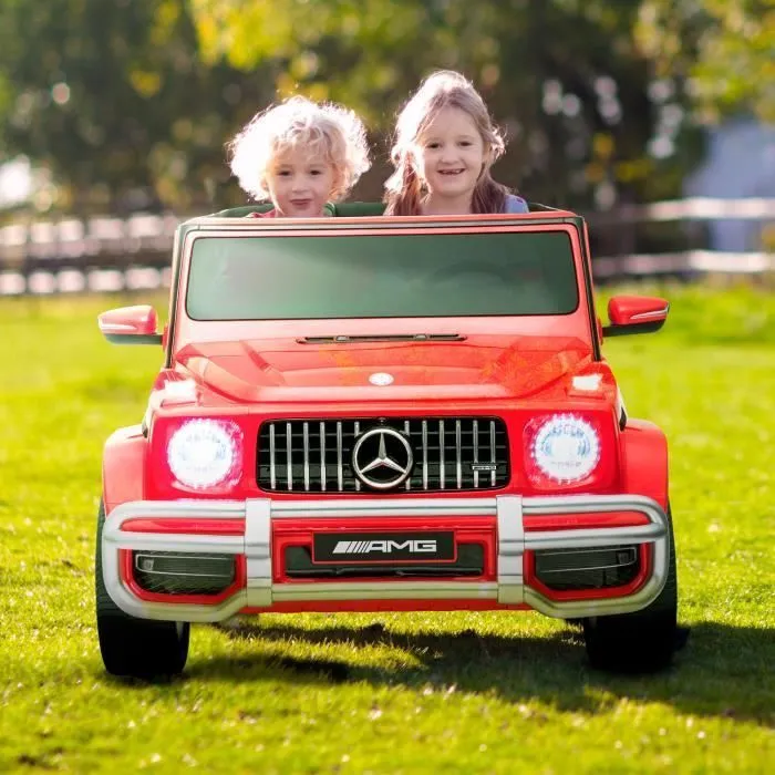 Voiture Electrique 4x4 SUV Rouge 2 places Mercedes AMG 2 x 45 W - Marche AV-AR, Phares et Système audio-1