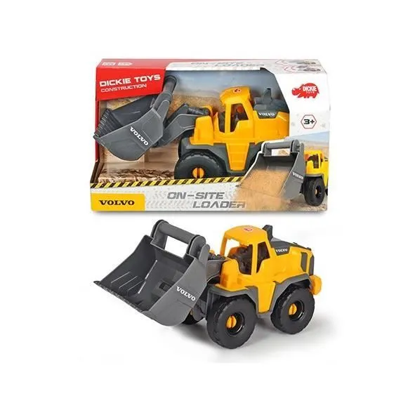 Chargeuse Volvo DICKIE 26cm - Véhicule miniature pour enfant-0