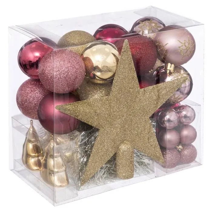 Kit de décoration de sapin - Feeric lights & christmas - Nouvelle Orléans - 44 pièces - Violet - Intérieur-2