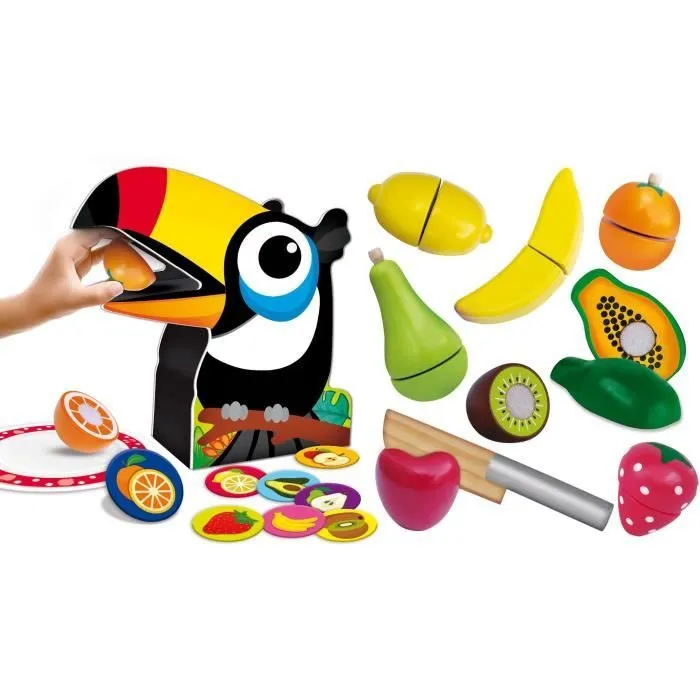 Toucan breakfast - jeu d'apprentissage en bois - basé sur la méthode Montessori - LISCIANI-2