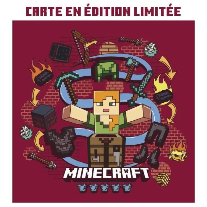 PANINI - Minecraft - Boite de 50 pochettes de stickers et cartes-2