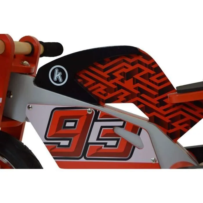 Draisienne moto Marc Marquez - KIDDIMOTO - Rouge - Enfant - 3 ans-1