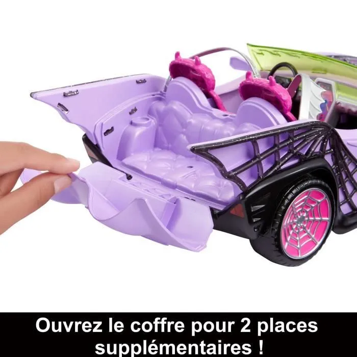 Monster High-Goule Mobile-Voiture avec animal et accessoires HHK63-2