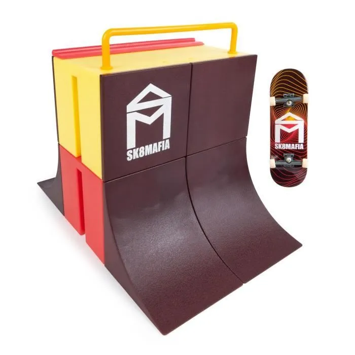 Tech Deck - Starter Set X-Connect - Vertical Wall- Skate Park + 1 finger skate - À construire et personnaliser-0