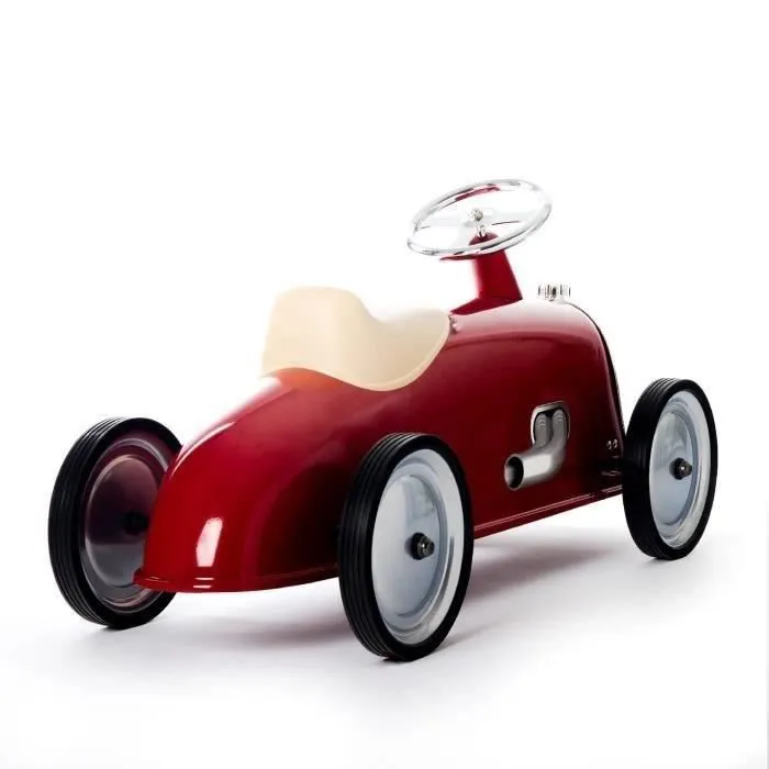 Porteur Rider Rouge - BAGHERA - Grand porteur tout en métal avec grandes roues pour enfants dès 2 ans-3