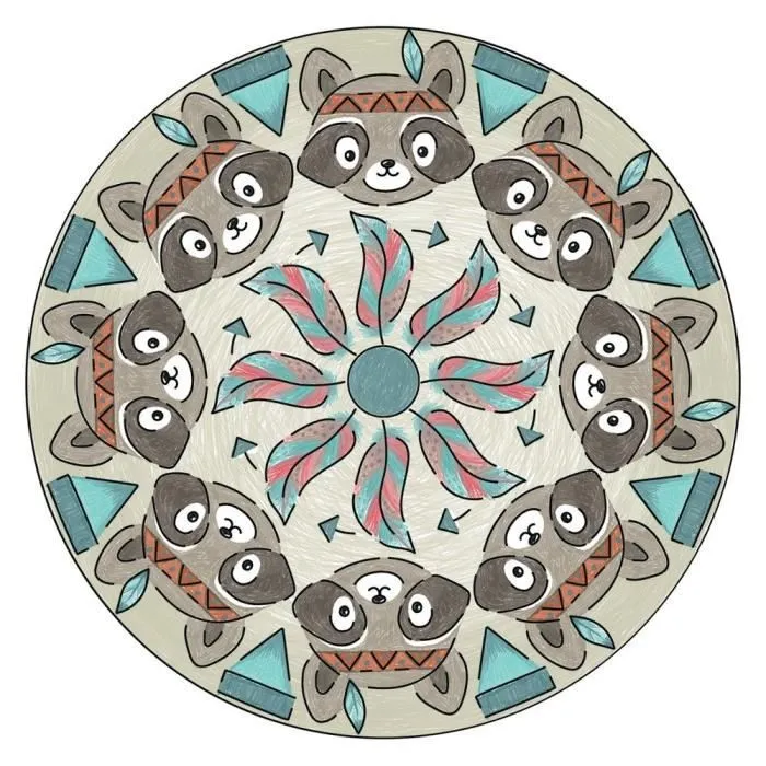 Ravensburger - Mandala Designer - Pochoirs et crayons inclus - Boho Style - Jeu créatif dès 6 ans-3