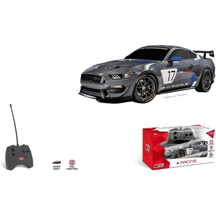 Voiture jouet radiocommandée MONDO Global Mustang GT4 - échelle 1:28-1