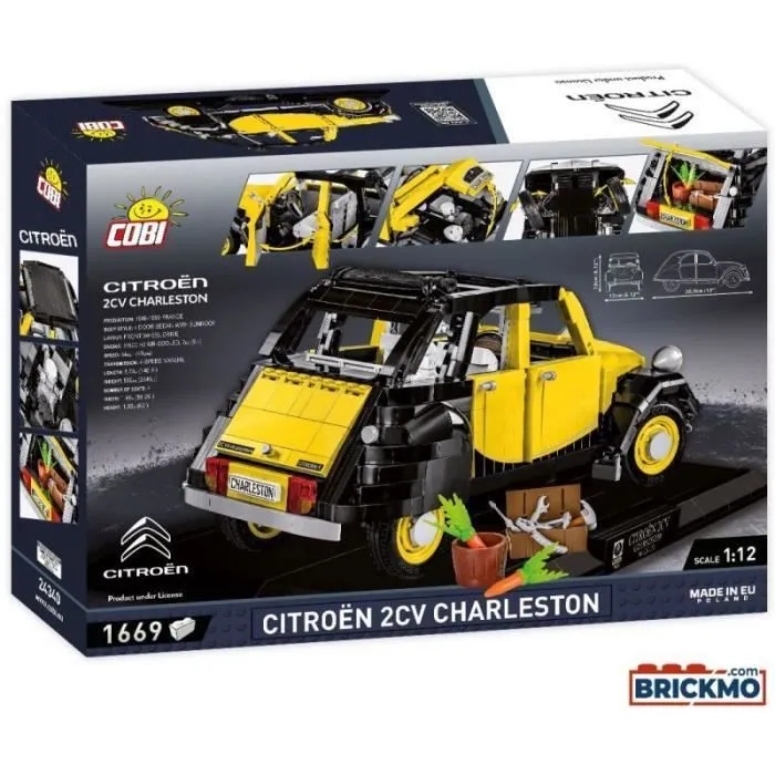 Maquette - CITROEN - 2CV CHARLESTON E.E - 1630 PCS - Échelle 1/12 - Intérieur-2