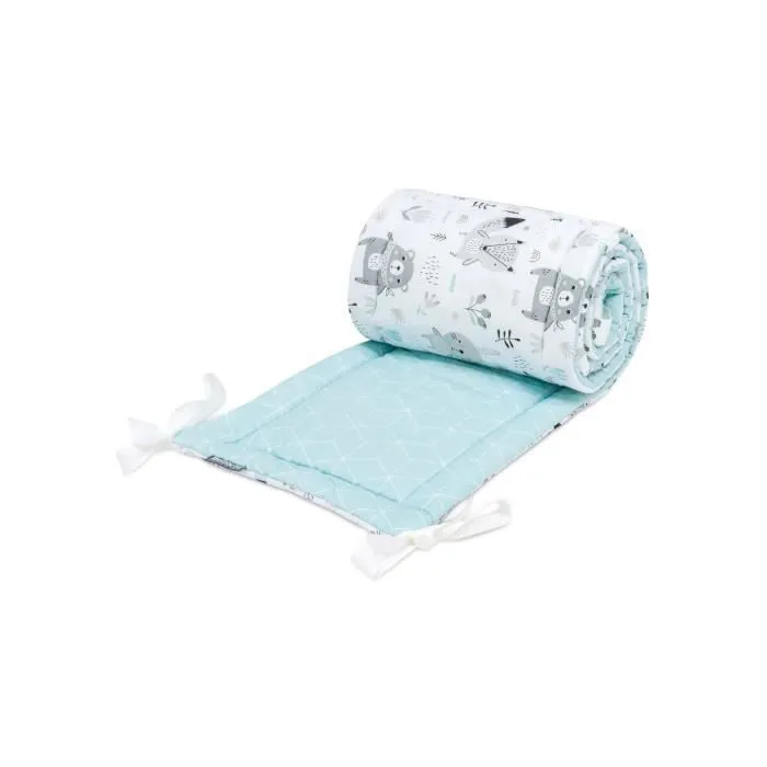 Bellochi Tour de Lit Bébé 180 x 30 cm - Certifié - Universel en Coton Souple pour un Matelas 120 x 60 cm - Animalet-1