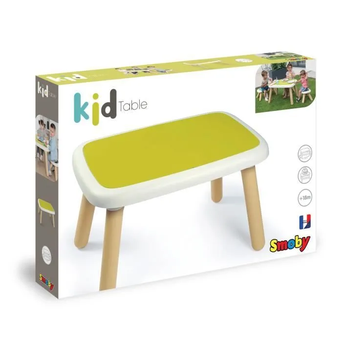 SMOBY - KID Table enfant verte - Anti UV - 4 enfants - Fabrication française-5