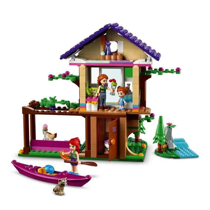 LEGO® 41679 Friends La maison dans la forêt avec Mia, Figurine Animal Raton-Laveur et Kayak, Jeu de Construction-2