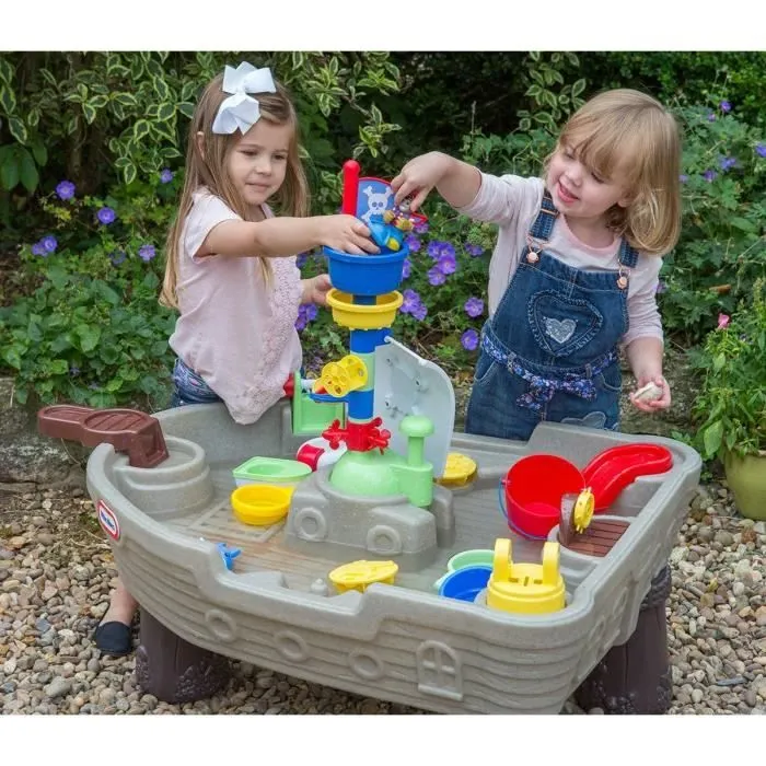 Little Tikes - Table de Jeux d'Eau - Bateau Pirates-1