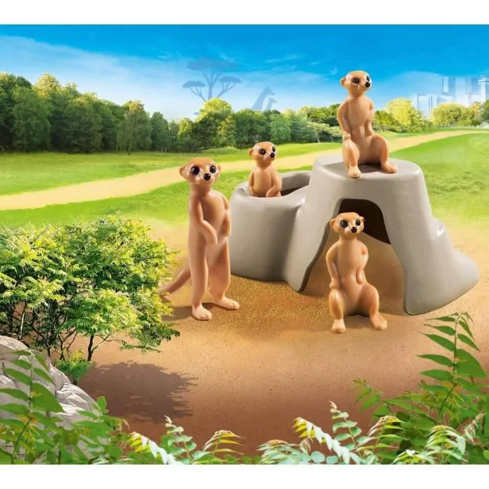 PLAYMOBIL - 70349 - Suricates et rocher-1