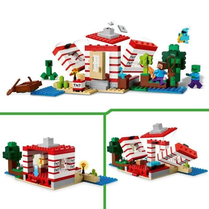 LEGO Minecraft 21275 La Maison En TNT De La Jungle - Jeu De Construction Pour Fille 8 Ans-2