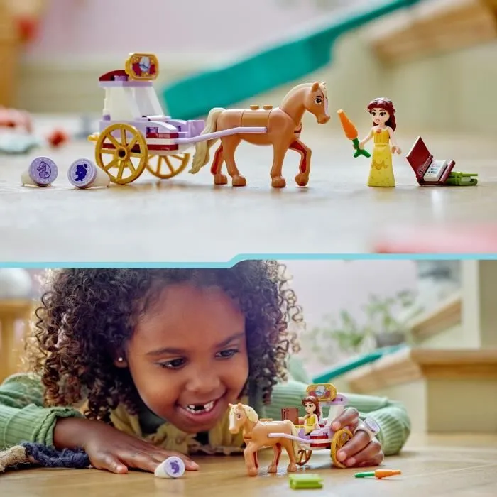 LEGO® 43233 Disney Princess L’Histoire de Belle - La Calèche, Jouet avec Mini Poupée Princesse, La Belle et la Bête-4