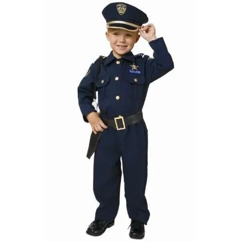 Costume Enfant - DRESS UP AMERICA - US Police Officer Deluxe - Taille 12-14 ans - Complet - Confortable-0