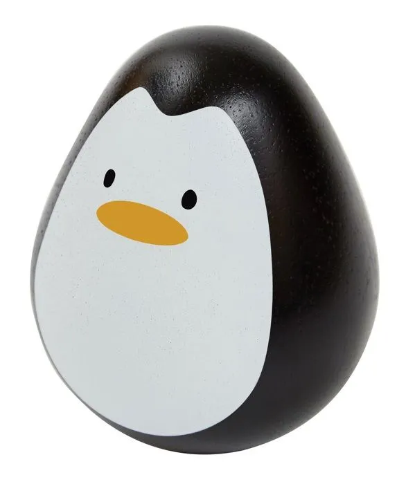 Jouet - PLAN TOYS - Pingouin dandinant - Bois - Noir et blanc - 0 mois - Naissance-1