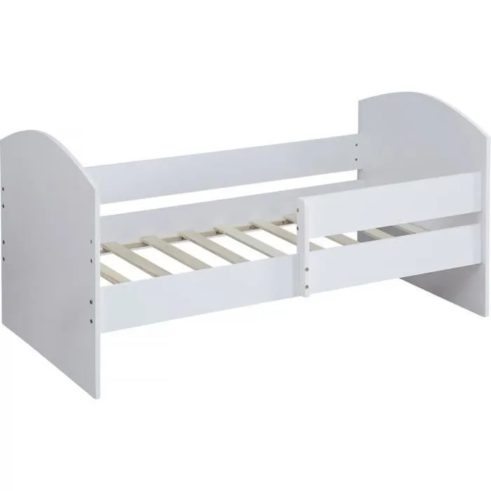 Lit enfant - Habitat et Jardin - Victoria - Bois - Blanc - 80 x 160 cm-0
