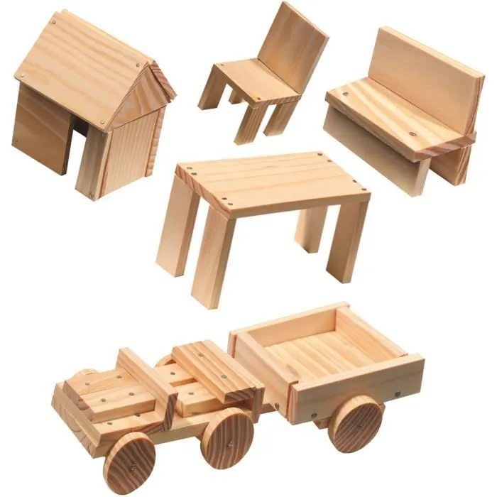 Atelier de menuiserie - SES CREATIVE - Kit complet - Jouets en bois-2