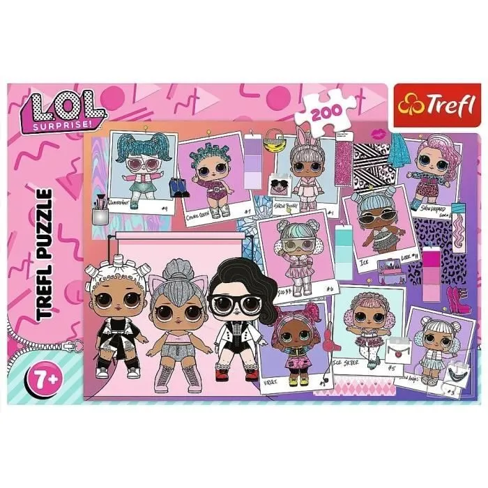Puzzle 200 pièces TREFL L.O.L SURPRISE LOVELY - Enfant - Mixte-1