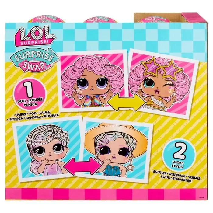 L.O.L. Surprise Tot Swap - 1 poupée de 7.5cm, 1 masque de visage et 2 tenues - Aléatoire-4