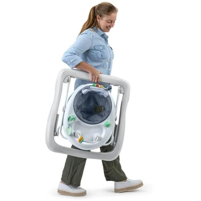 Trotteur avec activités - INGENUITY - Collection Chambray - Dossier conforatble et rembourré - 3 hauteurs - Pliable-2
