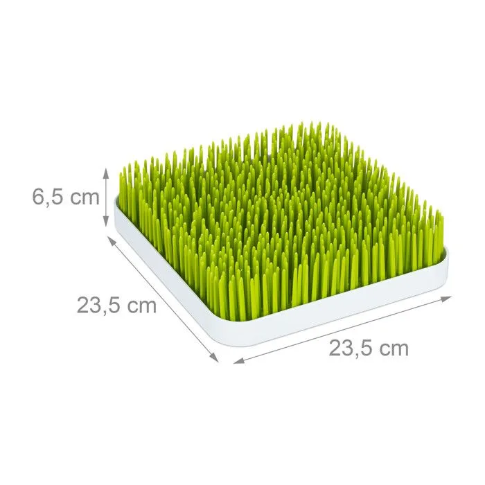 litte Choice Sèche-biberons égoutte-biberons gazon herbe verte, plastique, 23 x 23 cm, vert/blanc-3