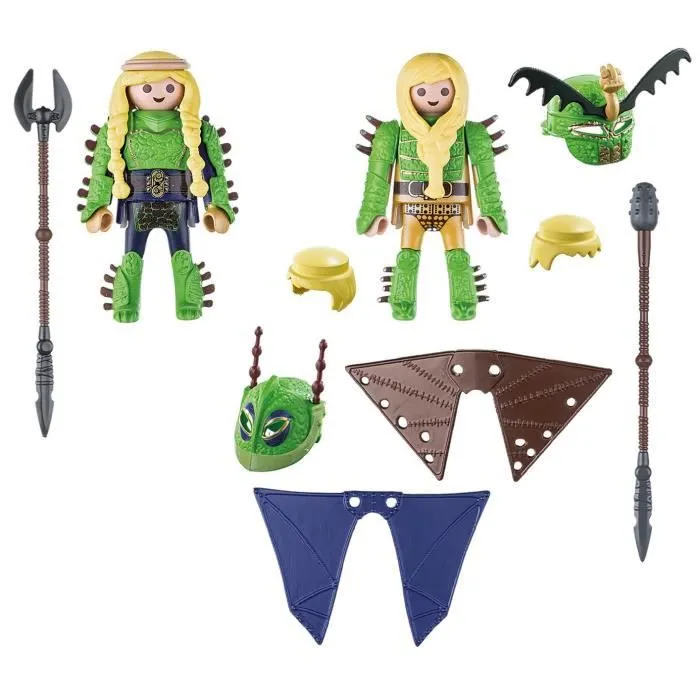 PLAYMOBIL - Dragons 3 - Kranedur et Kognedur en combinaison de vol - Mixte - A partir de 4 ans-2