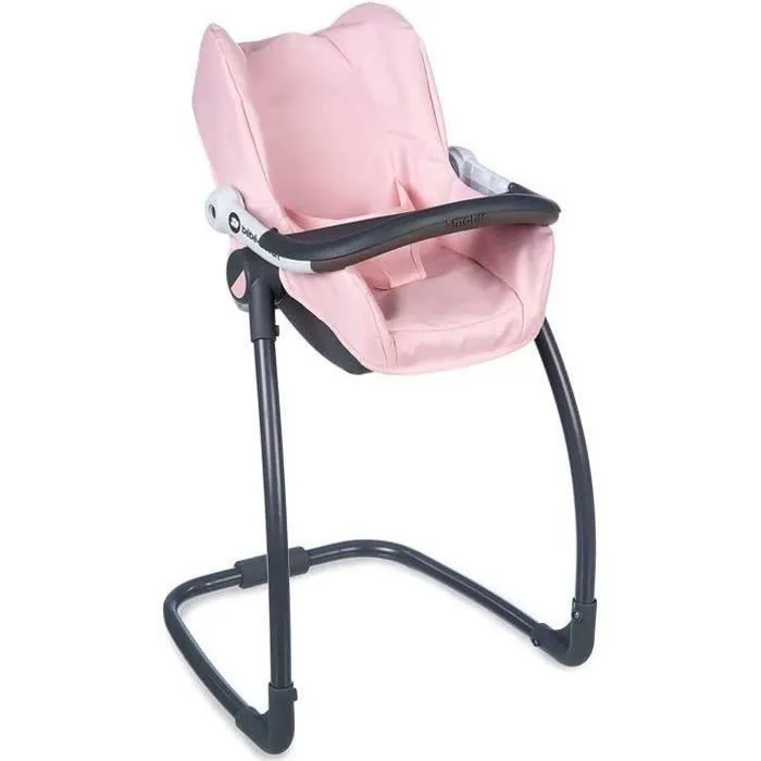 Smoby - Bébé Confort - Siège + Chaise Haute 3 en 1 - Pour Poupons et Poupées - Fonction Balancelle-1