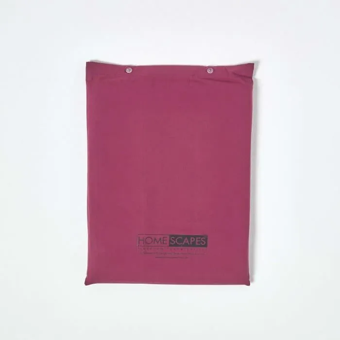 Parure de lit - Homescapes - 100% coton Egyptien - Violet - 200 fils - Lavable en machine-3