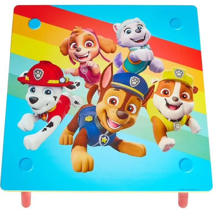 LA PAT PATROUILLE Ensemble table et 2 chaises pour enfants-3
