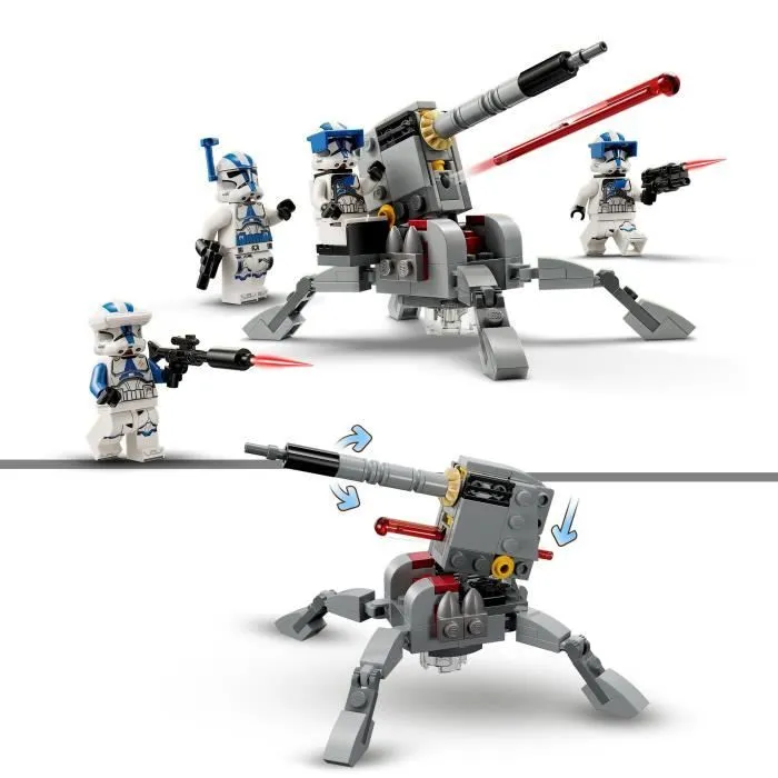 LEGO® Star Wars 75345 Pack de Combat des Clone Troopers de la 501ème Légion, Jouet avec Canon-2