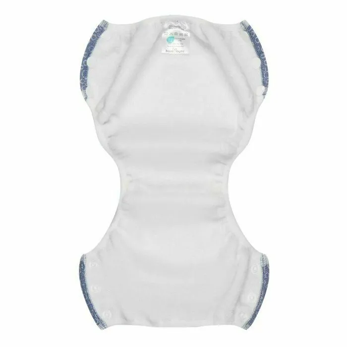 Bumbuns - Couche lavable à scratch TE1 - Stripes Blue Sky - Insert intégré-4
