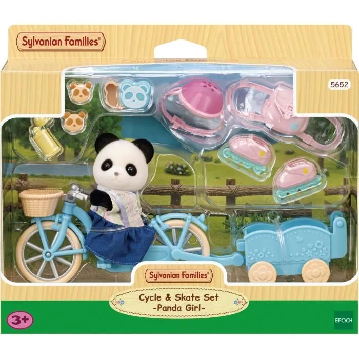 La fille panda, son vélo et sa remorque - SYLVANIAN FAMILIES - 5652 - Pour enfant à partir de 3 ans-2
