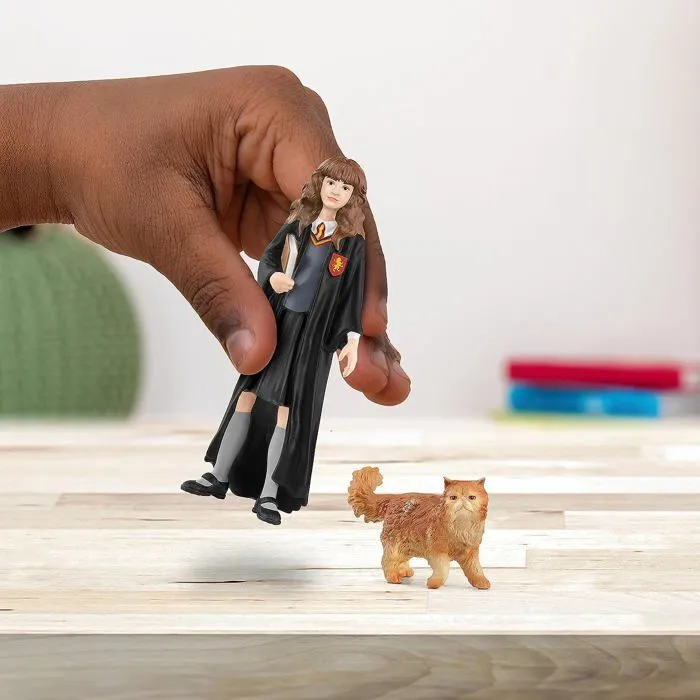 Figurine Hermione et Pattenrond, Harry Potter, pour enfants dès 6 ans, Schleich 42635 Harry Potter, Univers WIZARDING WORLD-2