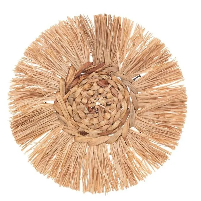 Set de 3 déco murales - Raphia - Beige - Atmosphera createur d'interieur-1