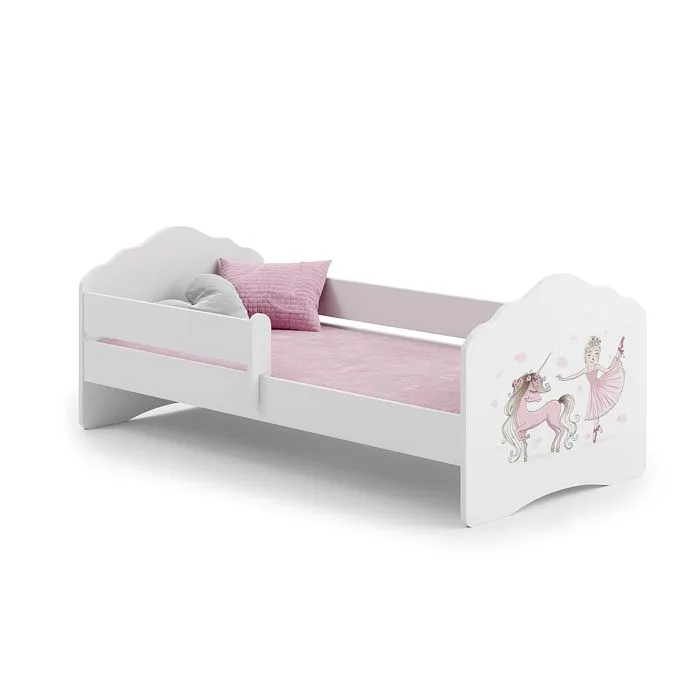 Lit enfant Nala - 160x80 cm - Bois - Matelas inclus - Barrière mobile - Sécurisé-0