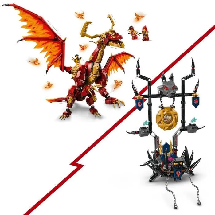 LEGO® NINJAGO® 71822 Le dragon source du mouvement - Jouet de ninja avec 6 minifigurines-2