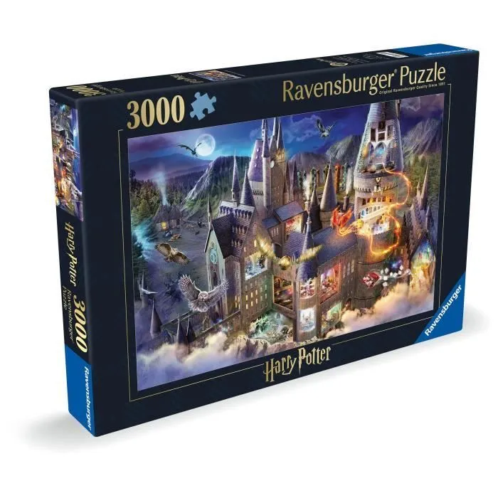 Puzzle 3000 pièces Vue sur le château de Poudlard / Harry Potter, dès 14 ans, 17561, Ravensburger-5