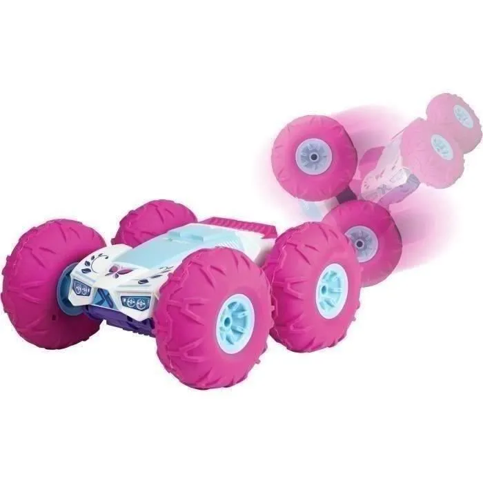 Voiture télécommandée 360 Tornado rose à batterie - Exost - Défie tous les terrains à 360°-1