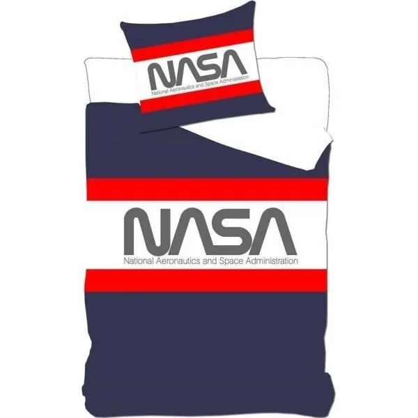 Housse de couette - NASA - 140x200 cm - 1 taie 63x63 cm - 100% microfibre - Lavable 40°C-1