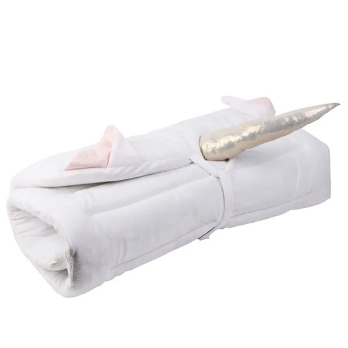 Tapis de sieste pour enfant - JARDINDECO - Licorne - Polyester - Rembourré - Facile à transporter-1