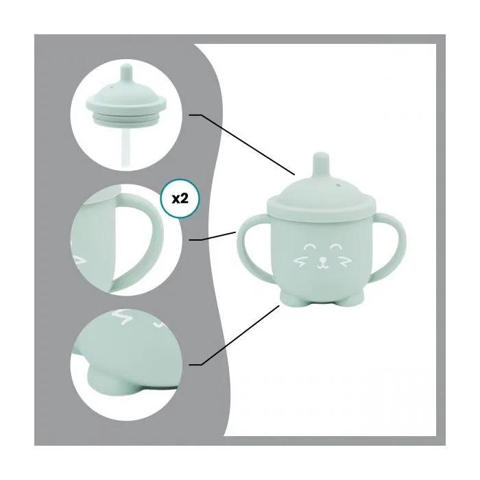 Gourde à paille bébé ISY CUP en silicone - BABYMOOV - 150ml - Hermétique & ergonomique-3