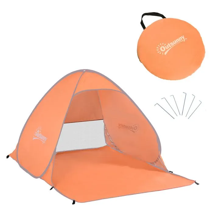 Outsunny - tente - Tissus - 200x150x119cm - Orange-0