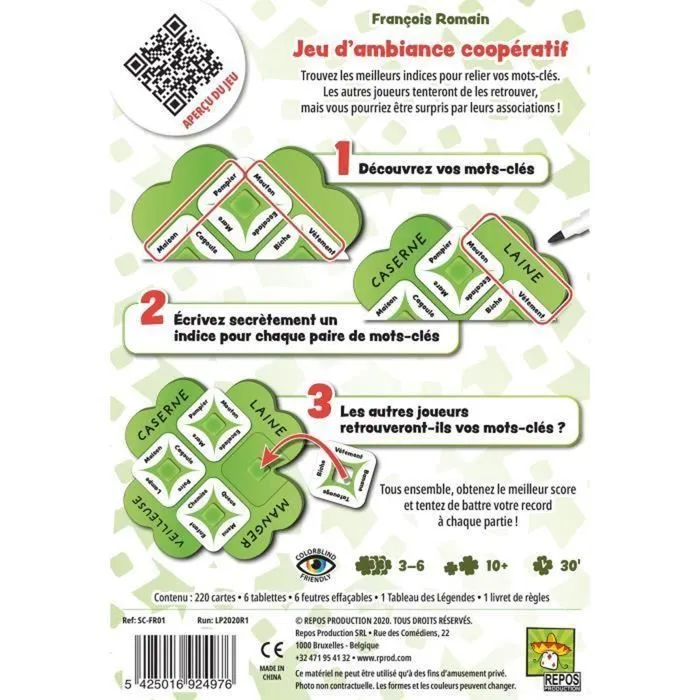 Jeu d'ambiance - ASMODEE - So Clover - 880 mots-clés - 3-6 joueurs - 10 ans et plus-1