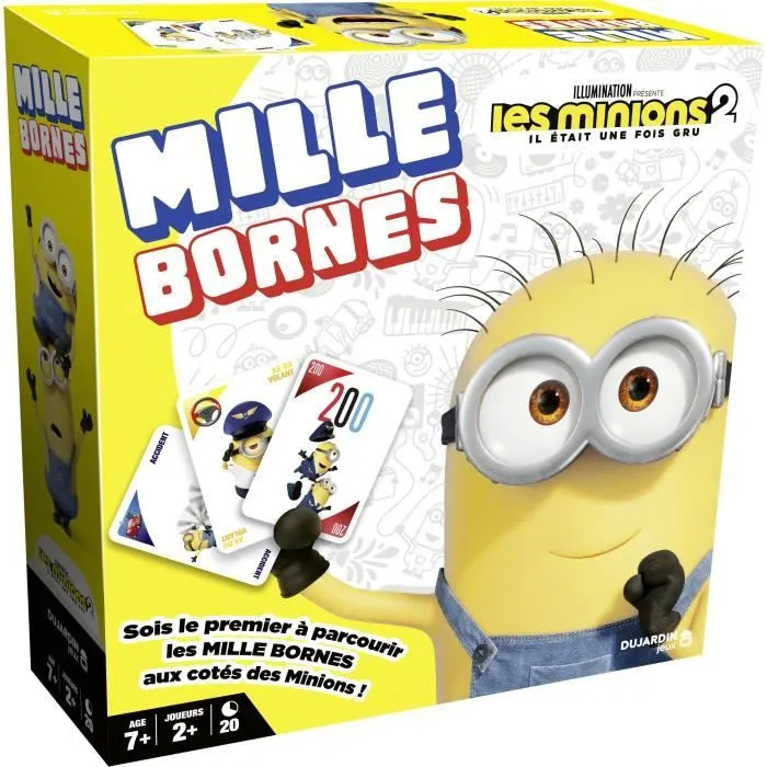 Jeu de cartes 1000 bornes Minions - Dujardin - Pour enfants à partir de 7 ans - Intérieur-0