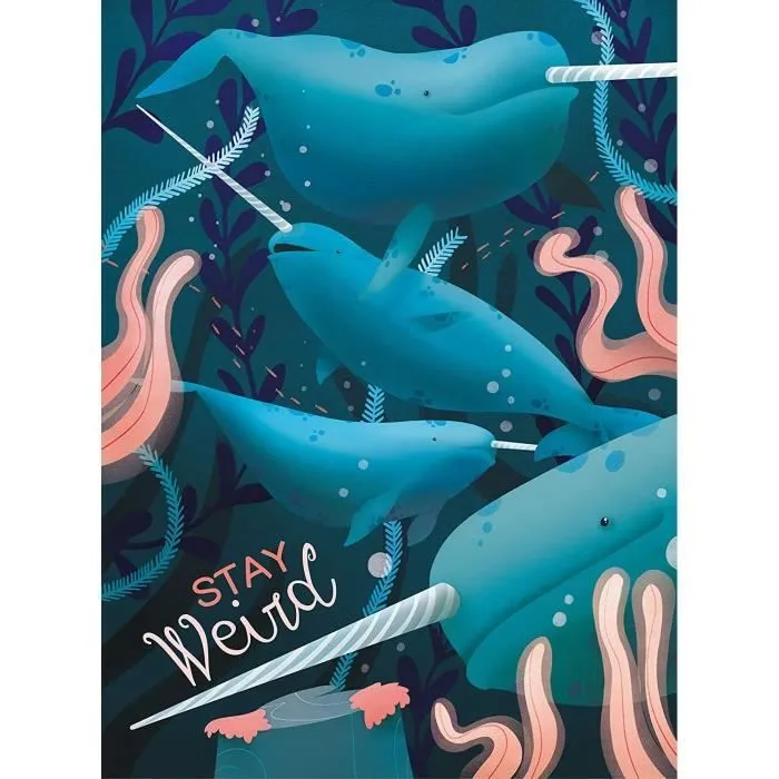Puzzle Animaux Fantastiques - CLEMENTONI - Narval - 500 pièces - Mixte - Enfant-1