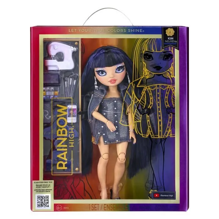 Rainbow High S23 Fashion Doll - Poupée 27 cm Kim Nguyen (Marine) - 1 tenue, 1 paire de chaussures et des accessoires-2