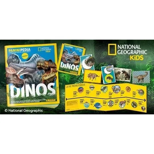 Album pour cartes à collectionner - PANINI - DINOS NATIONAL GEOGRAPHIC KIDS - PANINIPEDIA-5