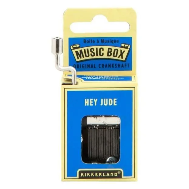 Boîte à musique - Kikkerland - Hey Jude - Acier - 7,6 x 3,8 x 2,5 cm - Mixte-0